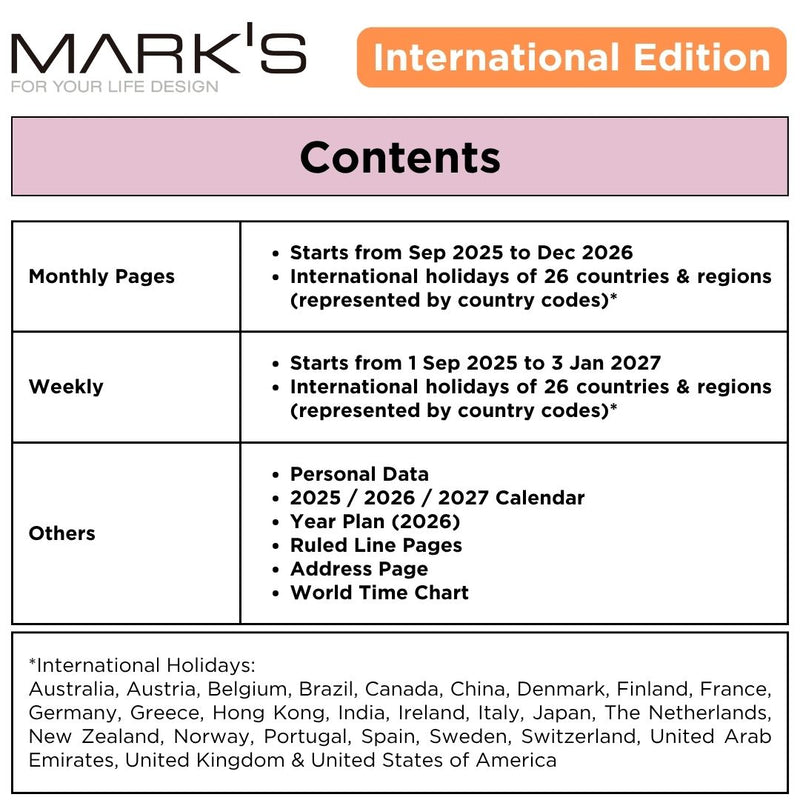 [International Edition] Mark&