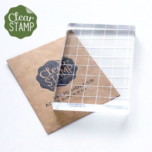 Kodomo No Kao Clear Stamp Acrylic Holder - Medium (5.5 x 8cm)