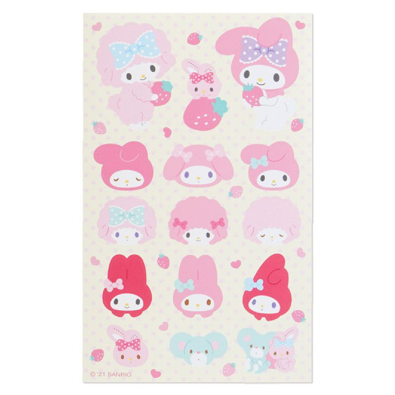 Sanrio Volume Sticker Set - My Melody