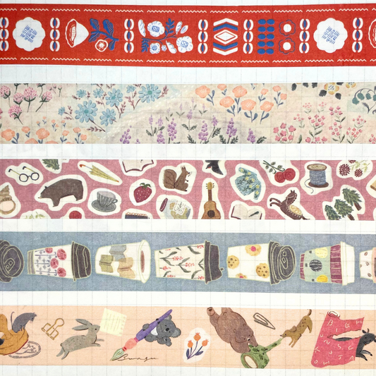 MeriBUN Masking Tape Samples - No. 1 - 5