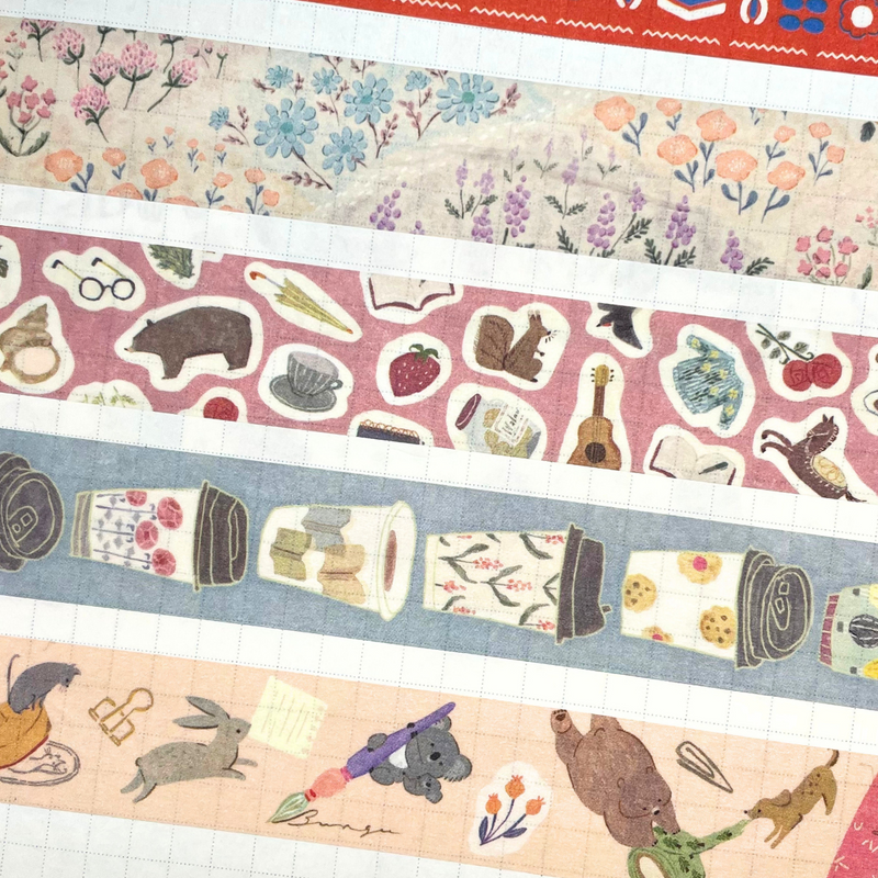 MeriBUN Masking Tape Samples - No. 1 - 5