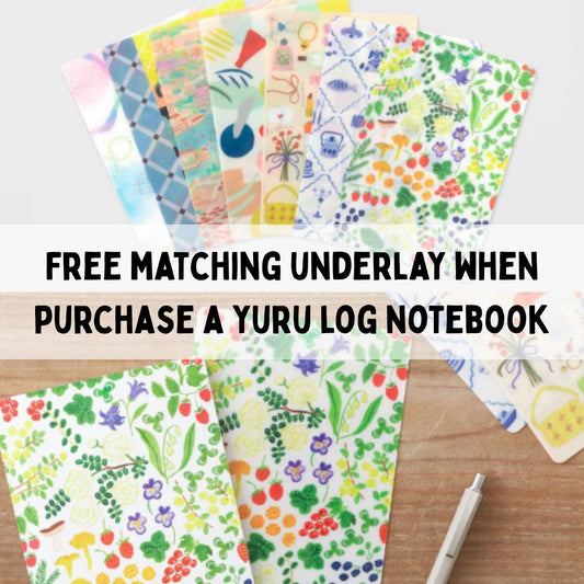 [BUNGUJOSHI 2025] Midori Yuru Log Notebooks with Free Underlay