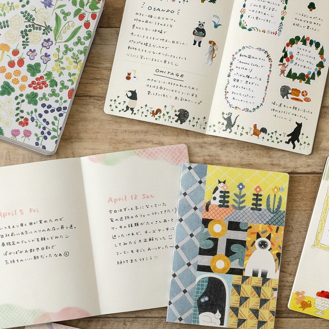 [BUNGUJOSHI 2025] Midori Yuru Log Notebooks with Free Underlay