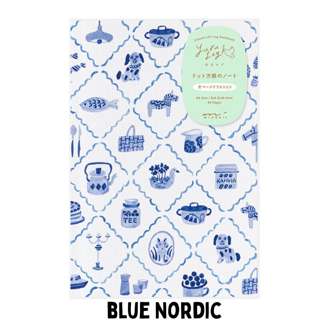 [BUNGUJOSHI 2025] Midori Yuru Log Notebooks with Free Underlay