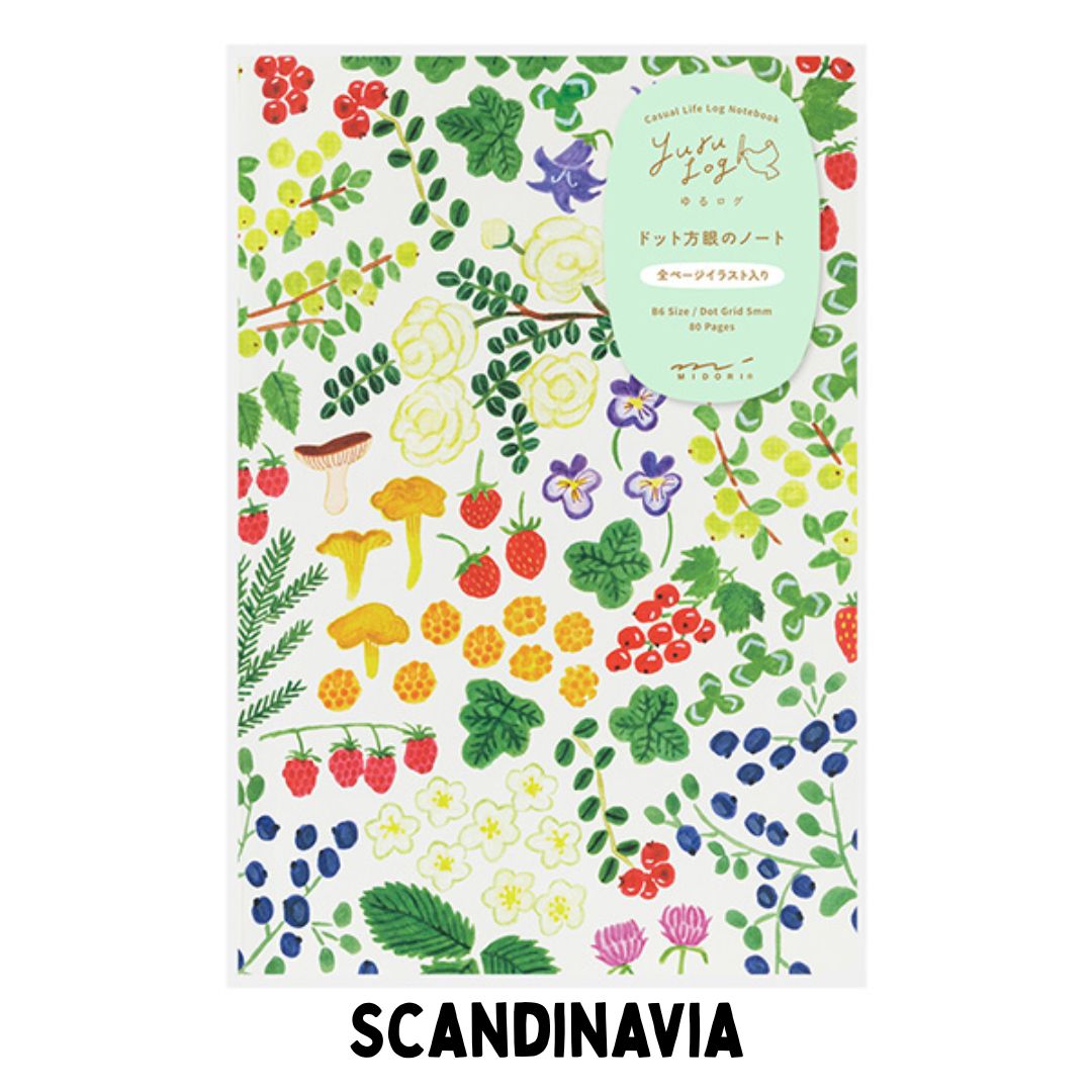 [BUNGUJOSHI 2025] Midori Yuru Log Notebooks with Free Underlay