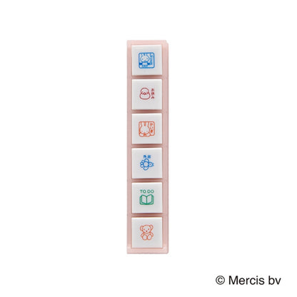Miffy x Kodomo No Kao Pochitto6 Push Button Stamp - Bruna Schedule