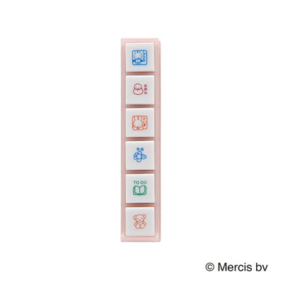 Miffy x Kodomo No Kao Pochitto6 Push Button Stamp - Bruna Schedule