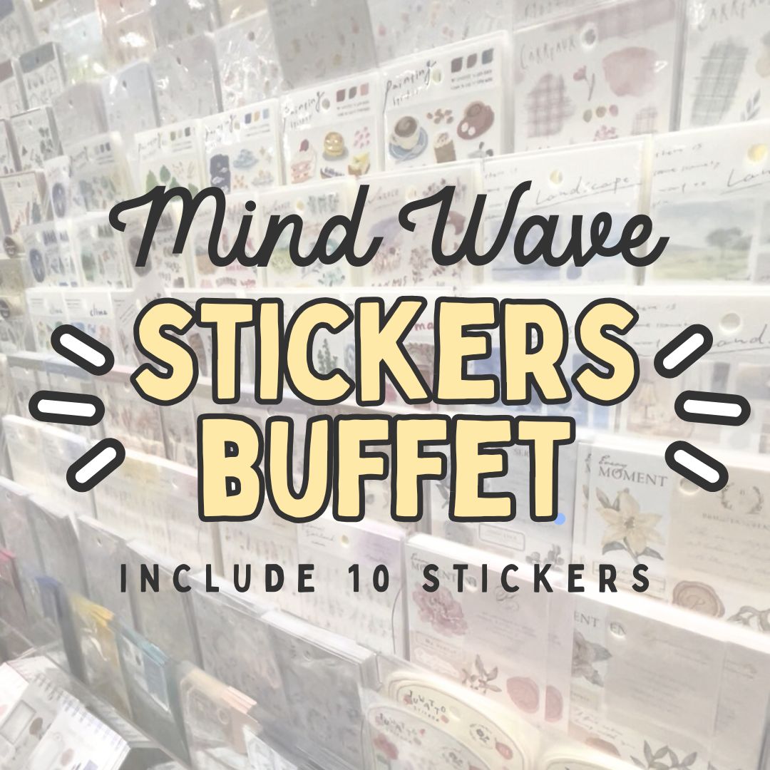 [BUNGUJOSHI 2025] Mind Wave Stickers Buffet (10 Stickers)