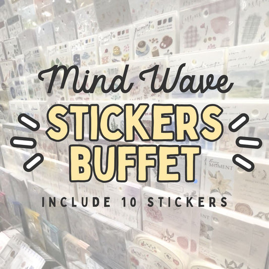 [BUNGUJOSHI 2025] Mind Wave Stickers Buffet (10 Stickers)