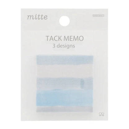 Sun-Star Mitte Tack Memo Square Block Sticky Notes - Frosty White