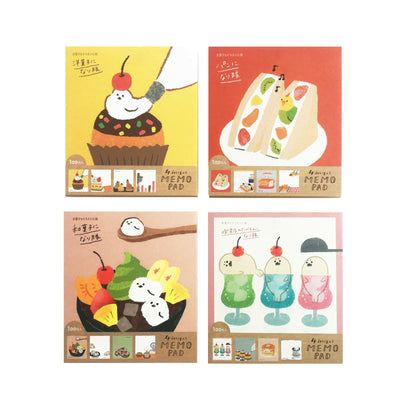 Furukawa Paper Works Sweets Animal Workshop Memo Pad - Japanese Sweets