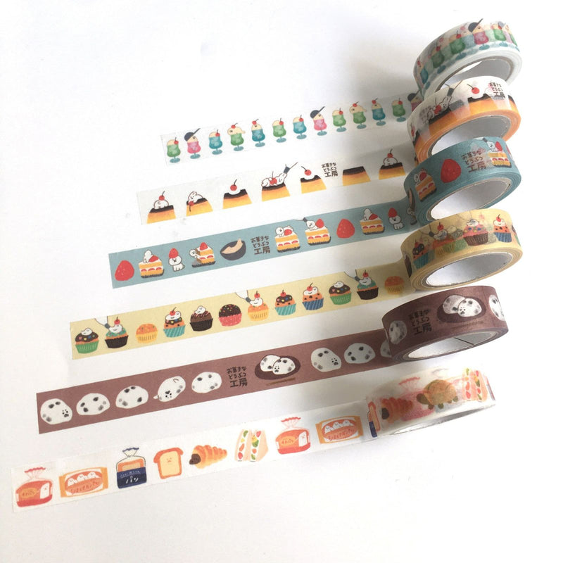 Furukawa Paper Works Sweets Animal Workshop Washi Tape - Cream Soda