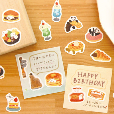 Furukawa Paper Works Sweets Animal Workshop Flake Seal - Western Sweets