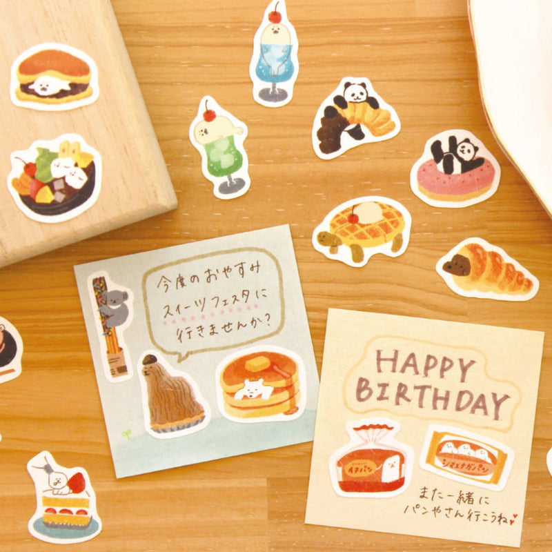 Furukawa Paper Works Sweets Animal Workshop Flake Seal - Western Sweets