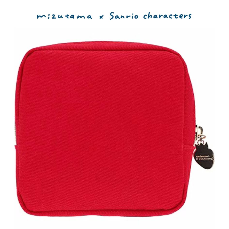 Mizutama x Sanrio Characters x Sun-Star Embroidery Pouch - Hello Kitty