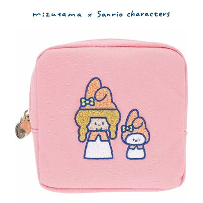 Mizutama x Sanrio Characters x Sun-Star Embroidery Pouch - My Melody