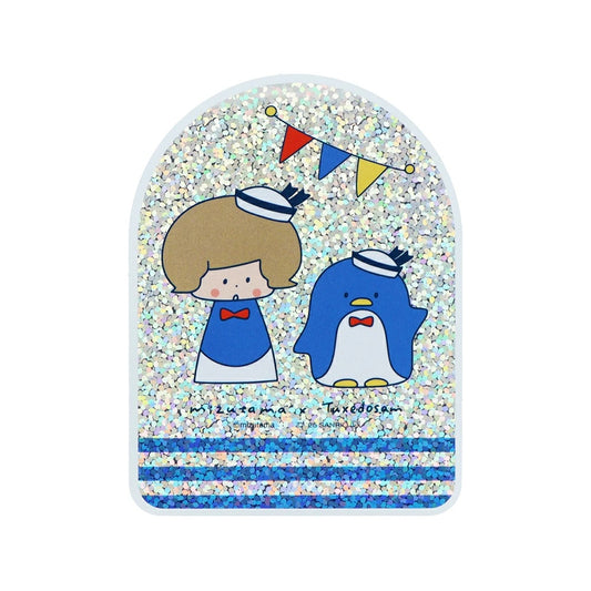 Mizutama x Sanrio Characters x Sun-Star Holographic Sticker - Tuxedo Sam