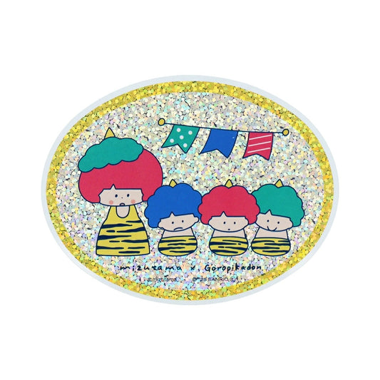 Mizutama x Sanrio Characters x Sun-Star Holographic Sticker - Goropikadon