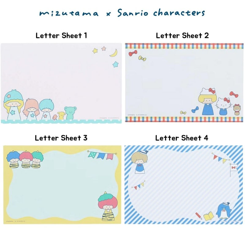 Mizutama x Sanrio Characters x Sun-Star Letter Set - Block