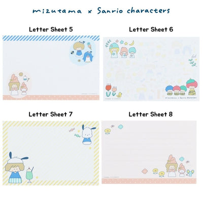 Mizutama x Sanrio Characters x Sun-Star Letter Set - Block