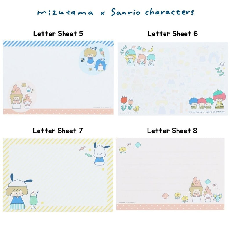 Mizutama x Sanrio Characters x Sun-Star Letter Set - Block