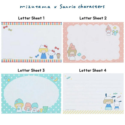 Mizutama x Sanrio Characters x Sun-Star Letter Set - Circle