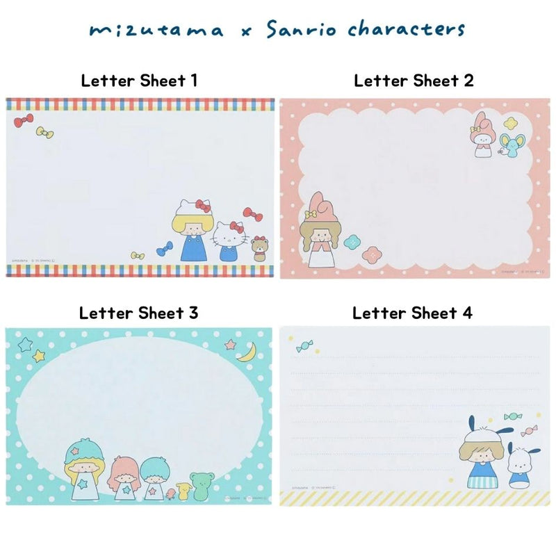Mizutama x Sanrio Characters x Sun-Star Letter Set - Circle
