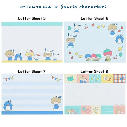 Mizutama x Sanrio Characters x Sun-Star Letter Set - Circle