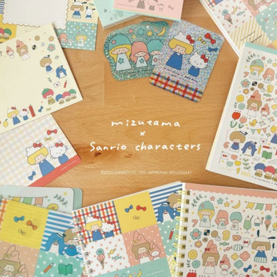 Mizutama x Sanrio Characters x Sun-Star Sticky Notes - Red