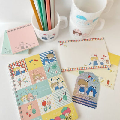 Mizutama x Sanrio Characters x Sun-Star Sticky Notes - Red