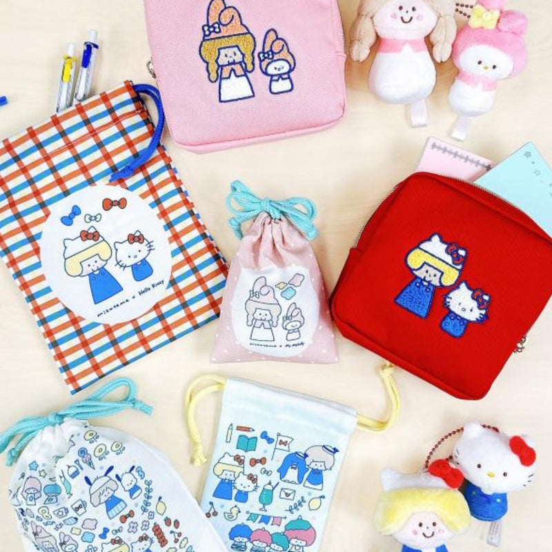 Mizutama x Sanrio Characters x Sun-Star Plush Keychain - Hello Kitty