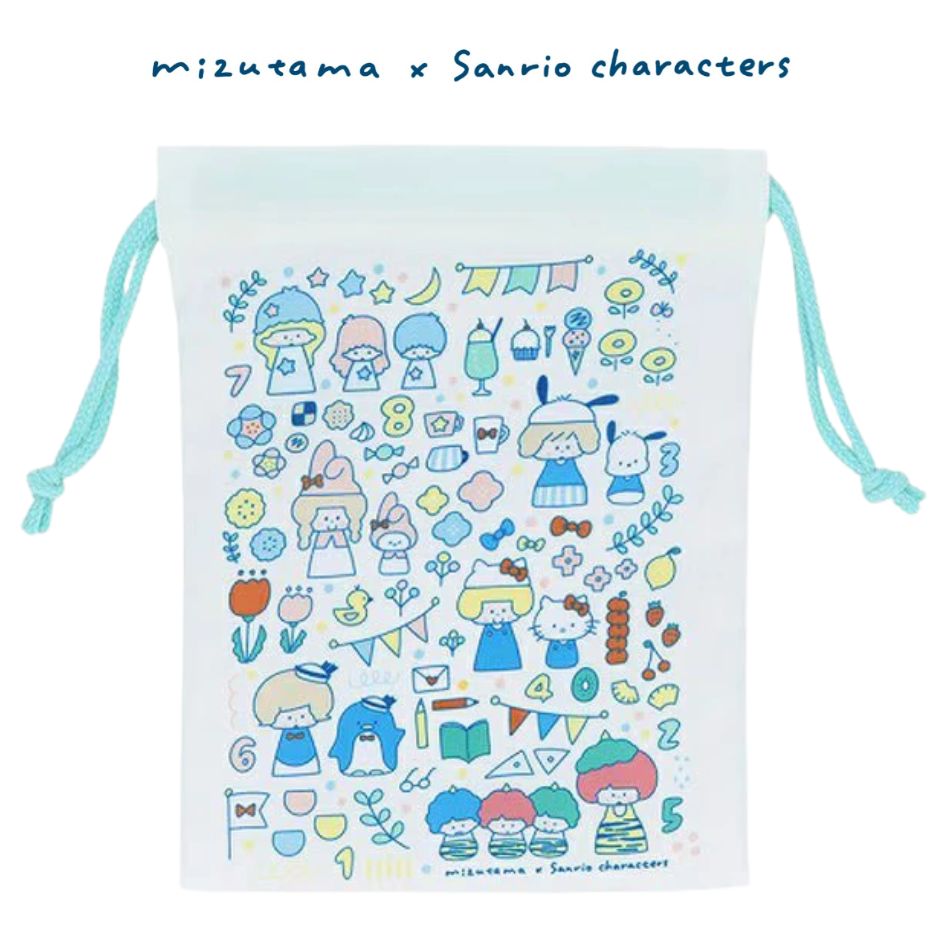 Mizutama x Sanrio Characters x Sun-Star Drawstring Bag Set - Collection