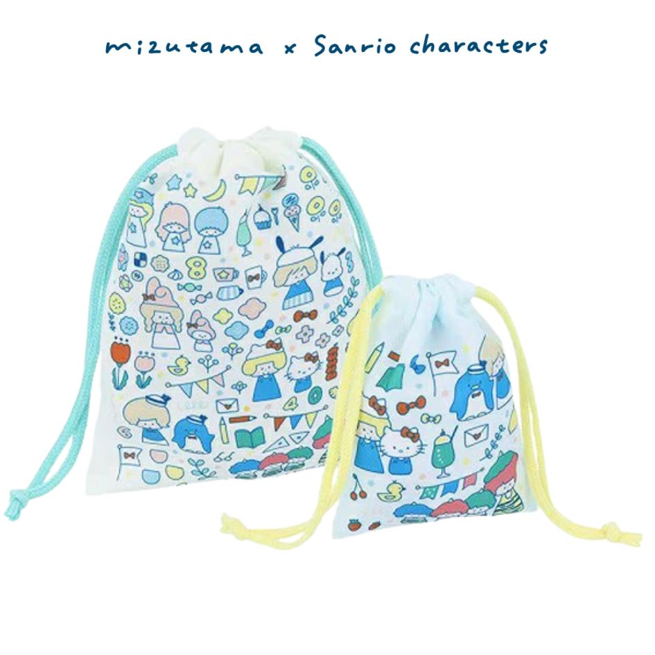 Mizutama x Sanrio Characters x Sun-Star Drawstring Bag Set - Collection