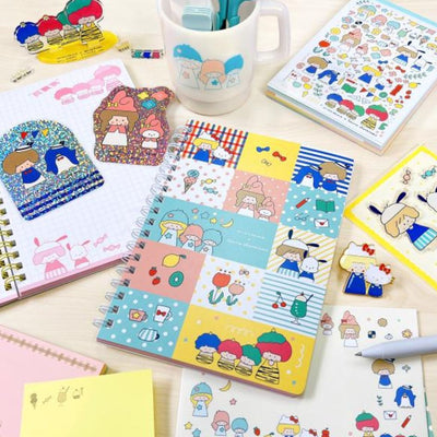 Mizutama x Sanrio Characters x Sun-Star Sticky Notes - Red