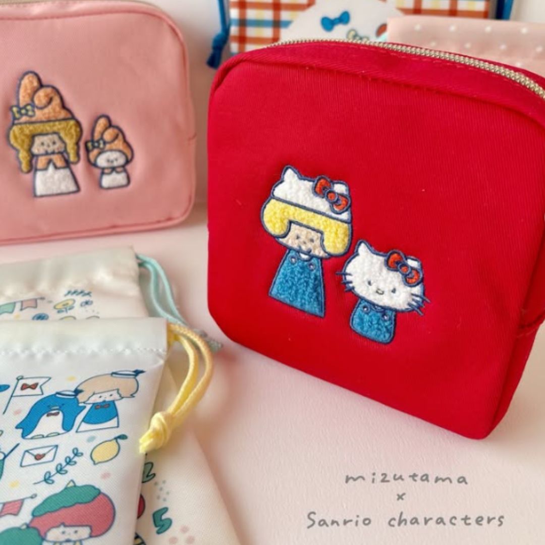 Mizutama x Sanrio Characters x Sun-Star Drawstring Bag Set - Collection