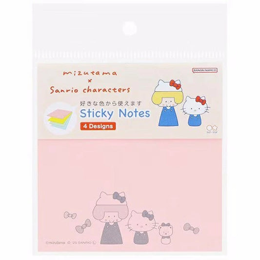 Mizutama x Sanrio Characters x Sun-Star Sticky Notes - Red