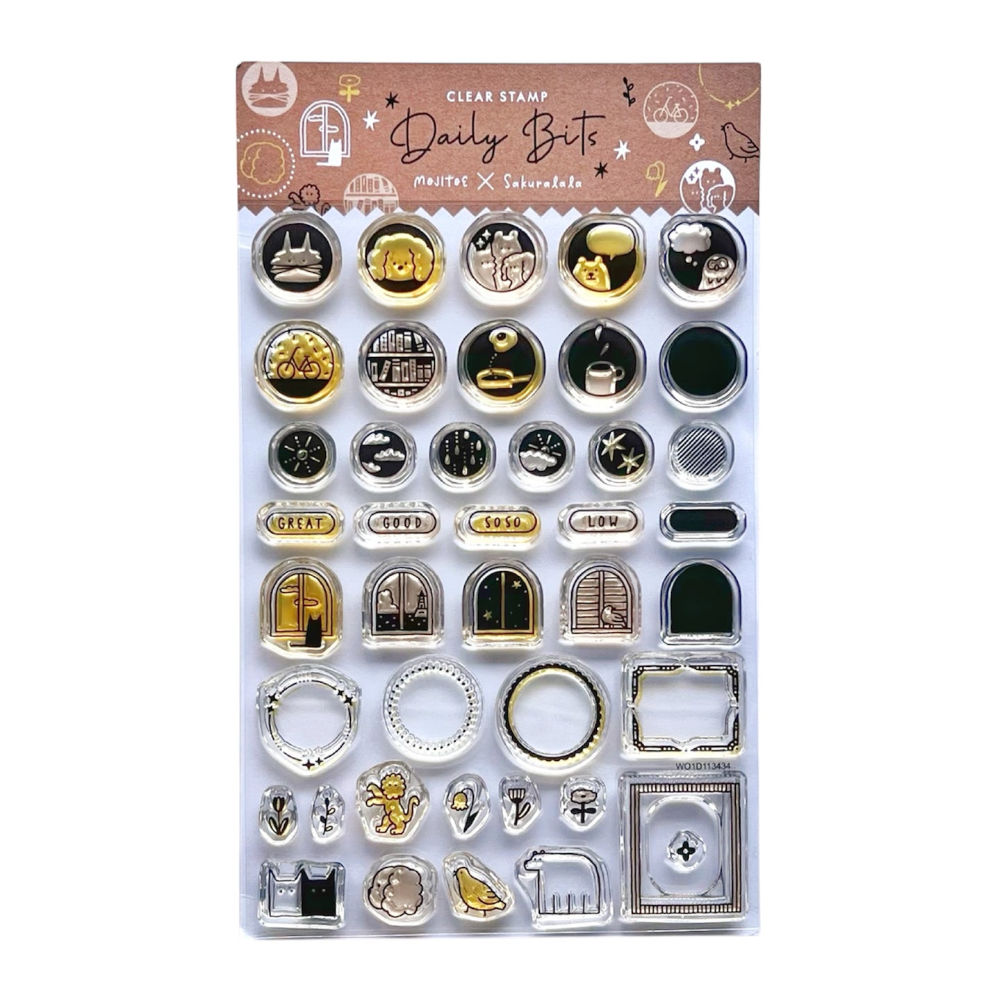 Mojitoe x Sakuralala Clear Stamps - Daily Bits
