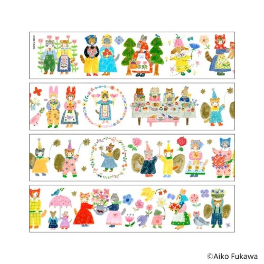 Aiko Fukawa x Nippan Clear Roll Stickers