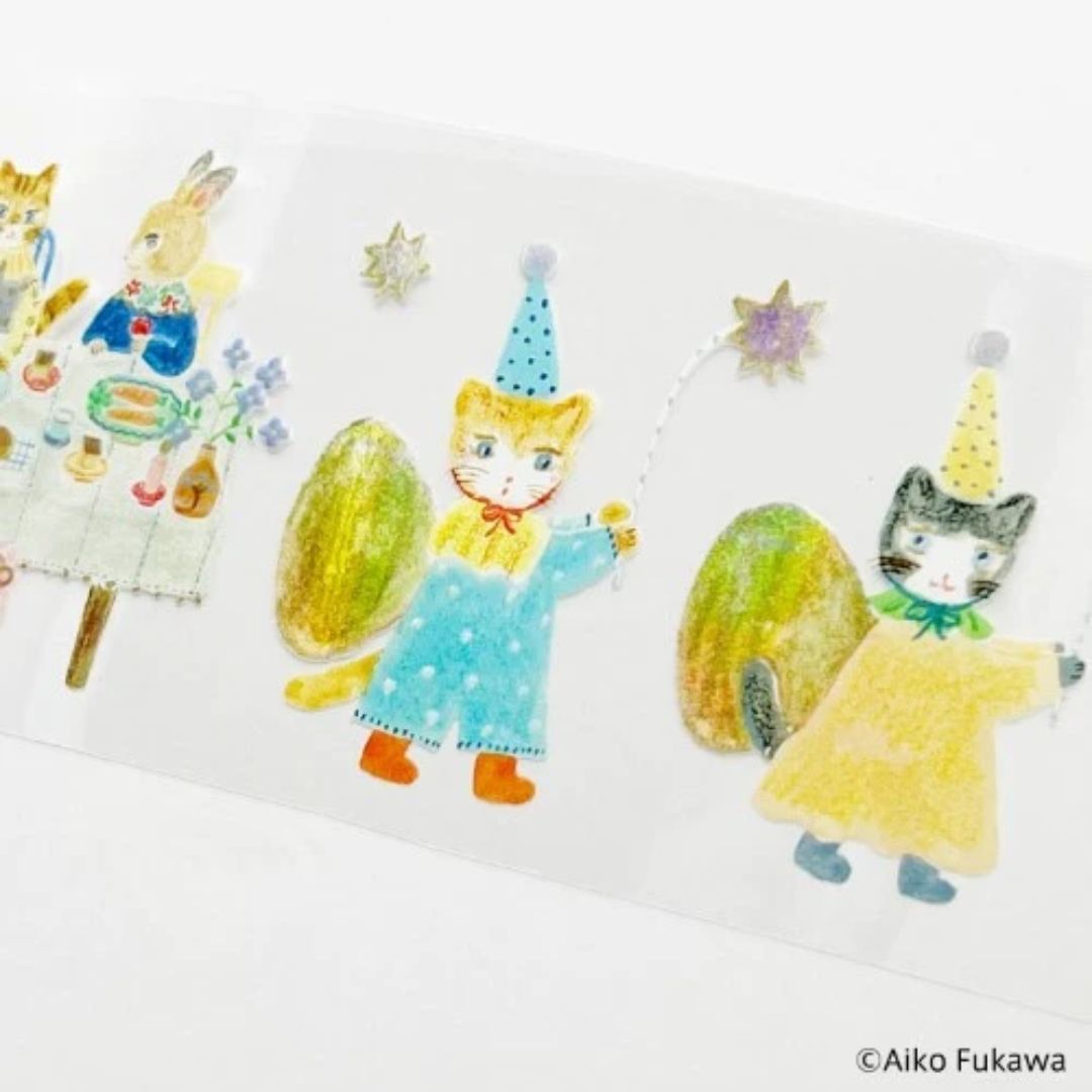 Aiko Fukawa x Nippan Clear Roll Stickers