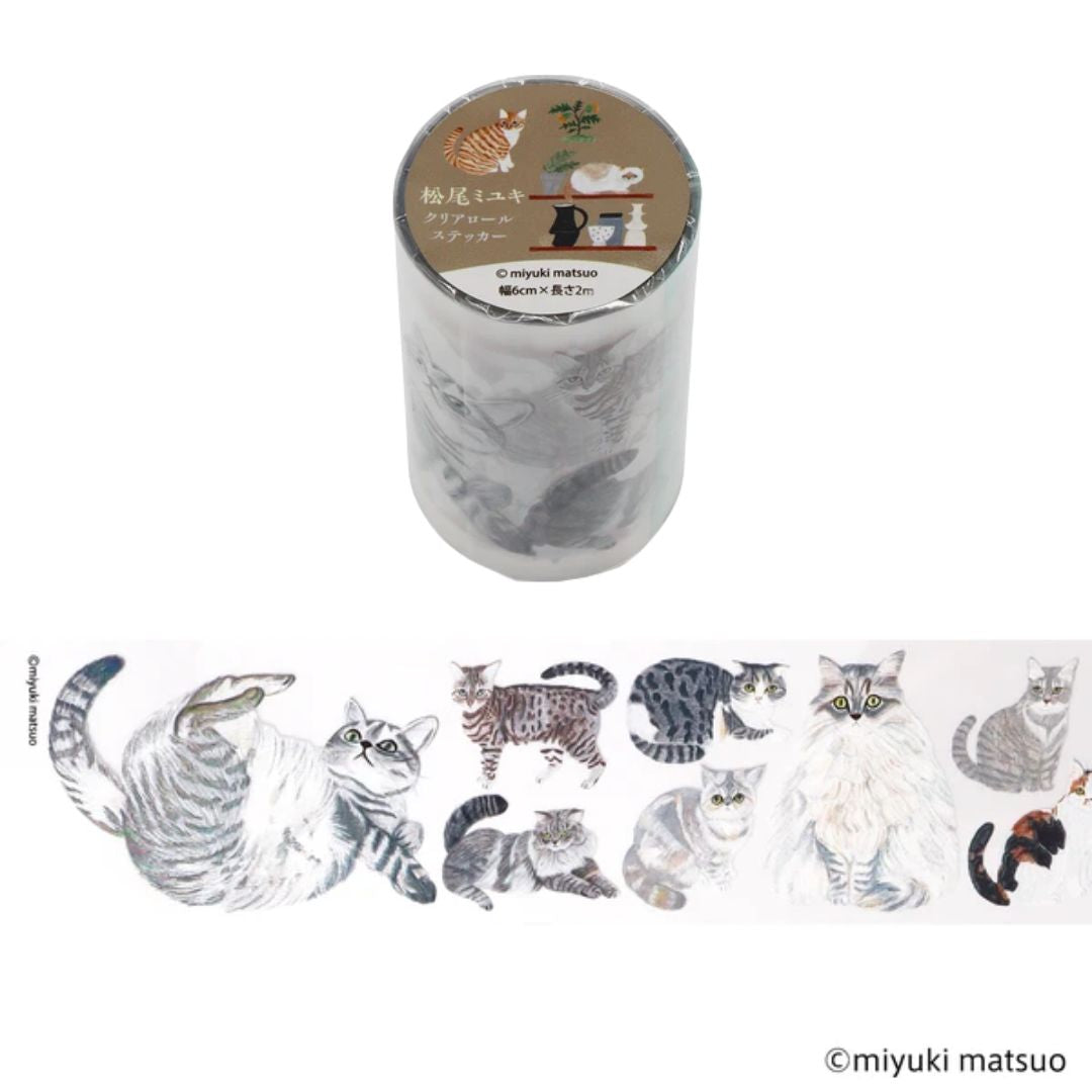 Miyuki Matsuo x Nippan Clear Roll Stickers