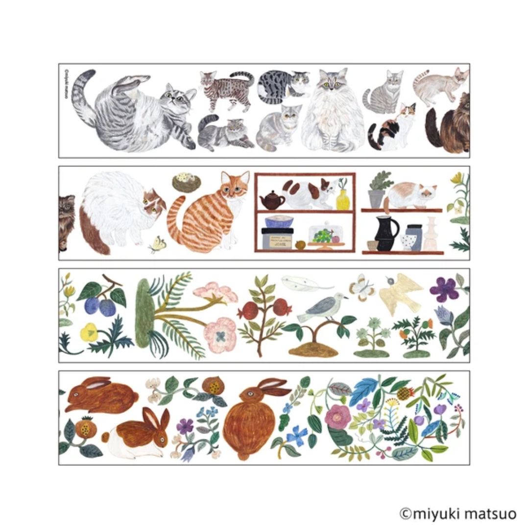 Miyuki Matsuo x Nippan Clear Roll Stickers