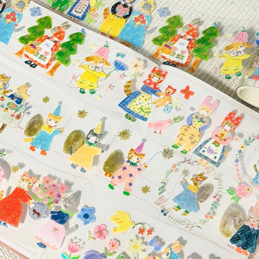 Aiko Fukawa x Komamono Lab Clear Roll Stickers