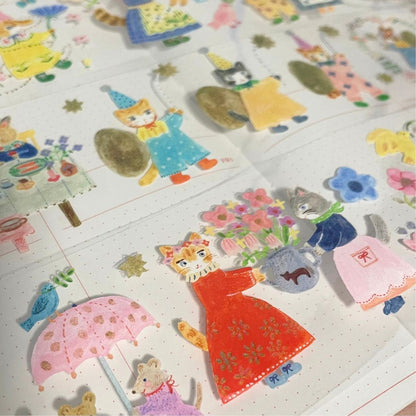 Aiko Fukawa x Komamono Lab Clear Roll Stickers