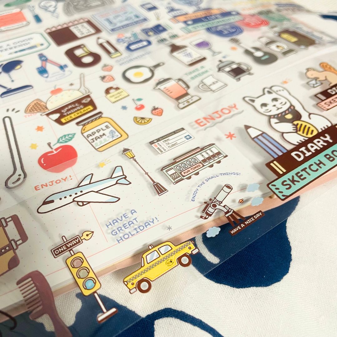 eric x Komamono Lab Clear Roll Stickers