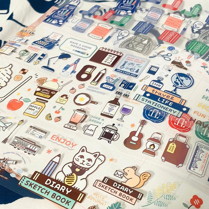 eric x Komamono Lab Clear Roll Stickers