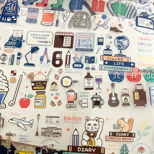 eric x Komamono Lab Clear Roll Stickers