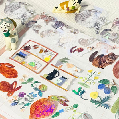 Miyuki Matsuo x Komamono Lab Clear Roll Stickers
