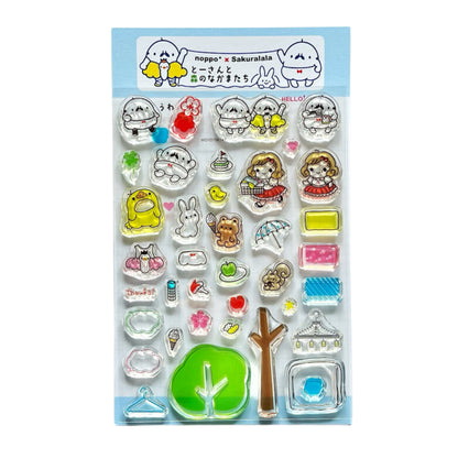 Sakuralala x Noppo* Clear Stamps - To-san & His Forest Friends