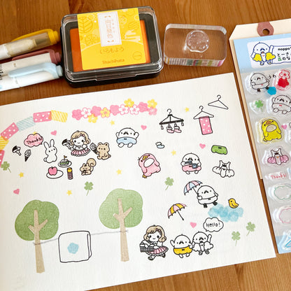 Sakuralala x Noppo* Clear Stamps - To-san & His Forest Friends