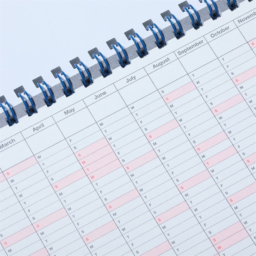 Mark's 2026 Notebook Calendar - S | Horizontal | Monthly Block
